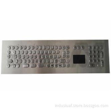 Front Panel Compact Industrial Keyboard With Touchpad , USB